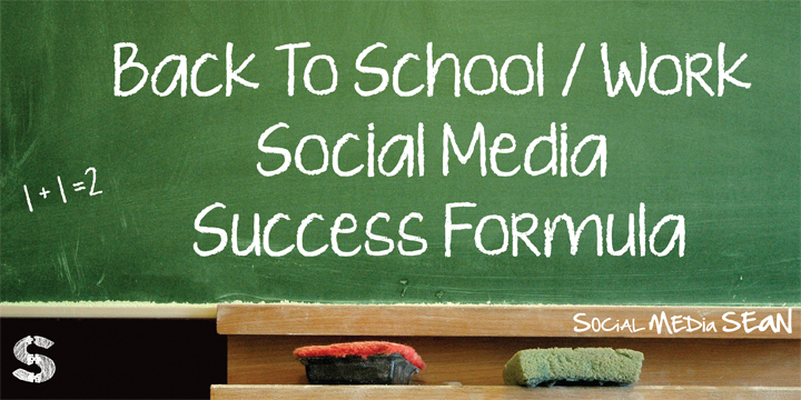 Back To School Work Social Media Success Formula